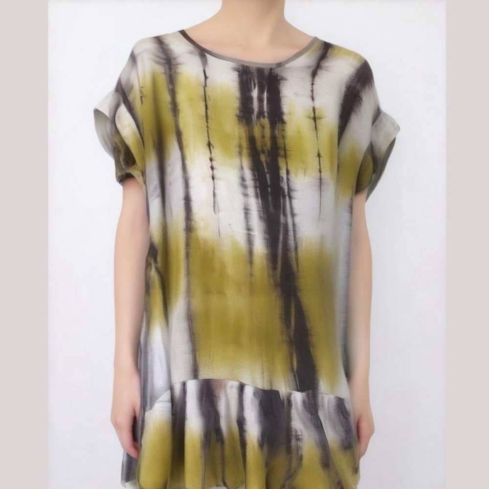 Annabelle short sleeve tie dye dress